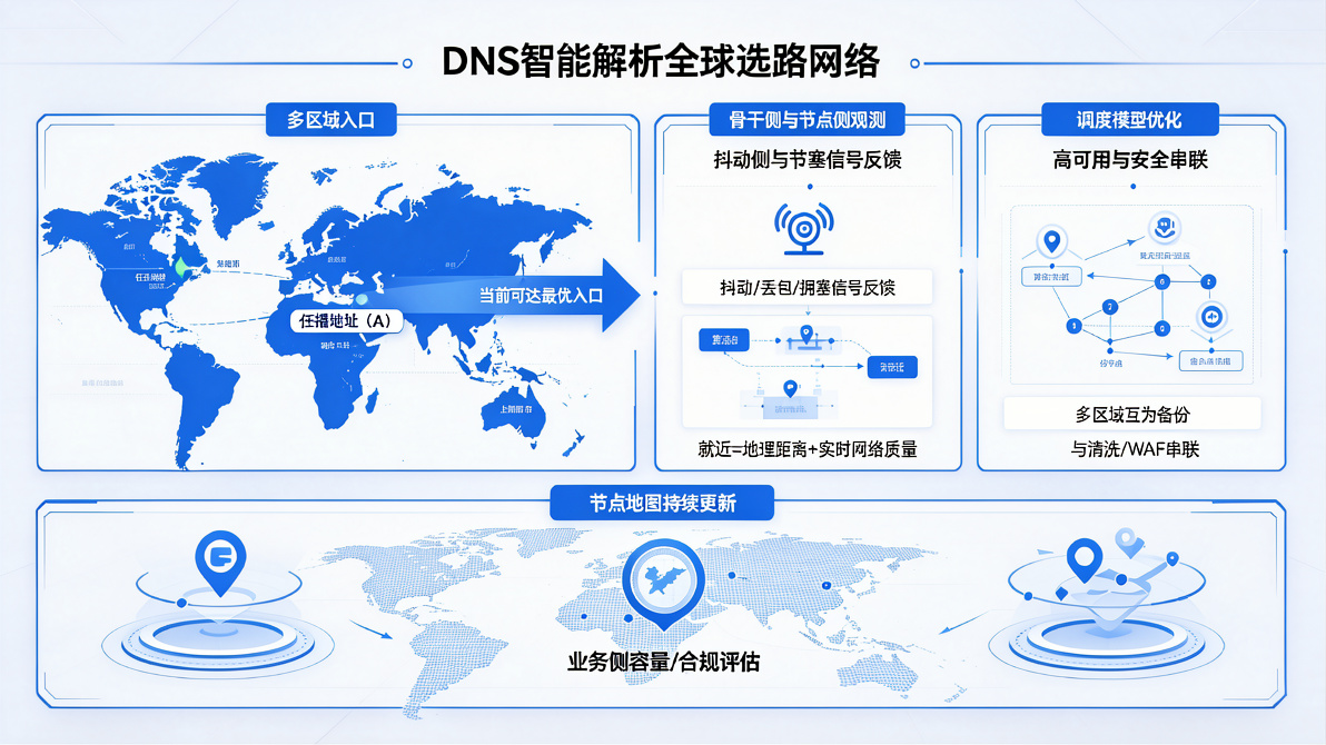 DNS 智能解析全球选路网络